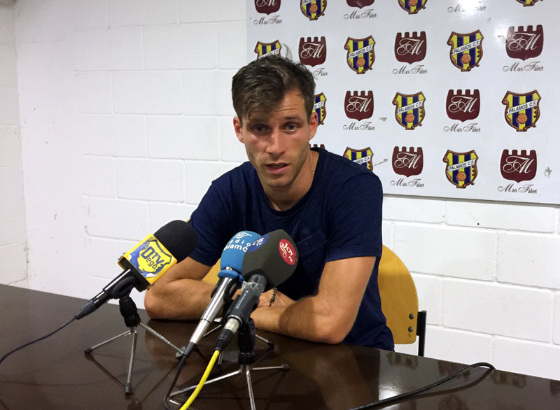 Jaume Duran ha començat molt bé la seva tercera etapa al Palamós CF. (Foto: Ramon Ribas).