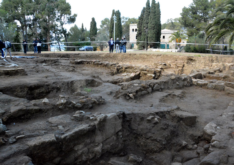 El jaciment arqueològic romà del Collet. (Foto: Ajuntament de Calonge).