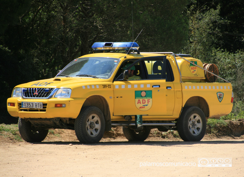 Un vehicle de l'Agrupació de Defensa Forestal.