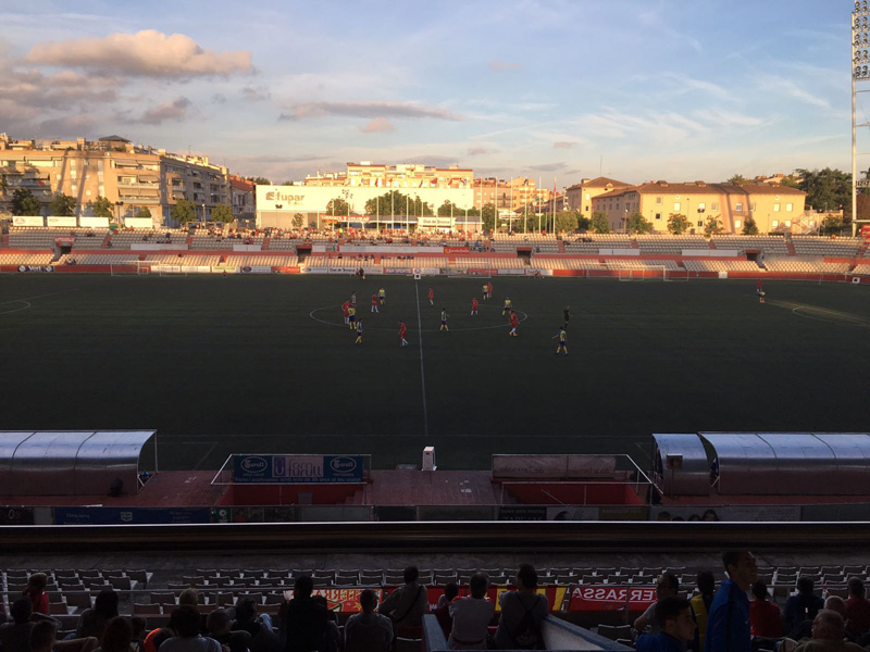 El Palamós ha perdut avui el primer partit de la temporada. (Foto: Joan Pau Pérez).