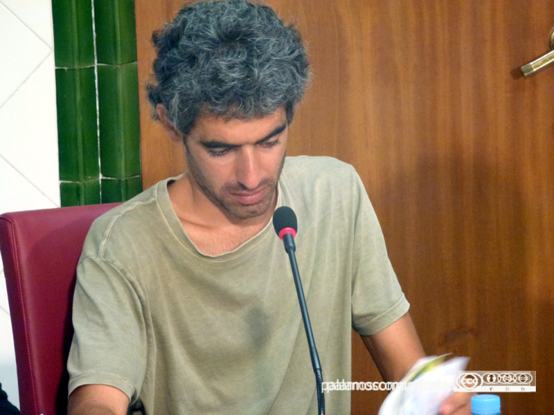 El portaveu de la CUP, Jpan Bohigas, en el Ple que va votar la moció.