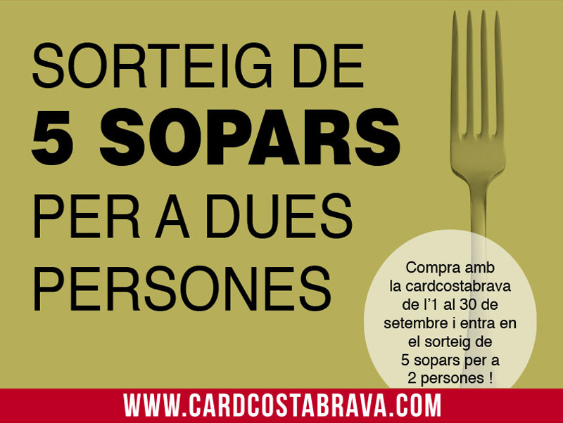 Imatge promocional de la campanya del sorteig de sopars.