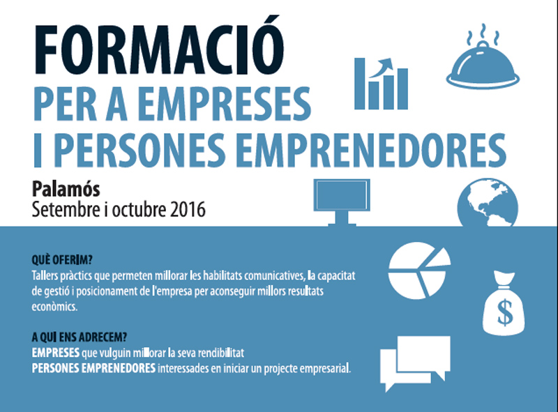 Informació promocional de les càpsules formatives per a empreses i persones emprenedores.