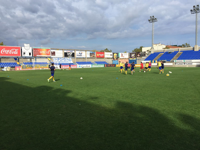 El Palamós ha empatat el partit jugat avui amb el Sant Andreu.