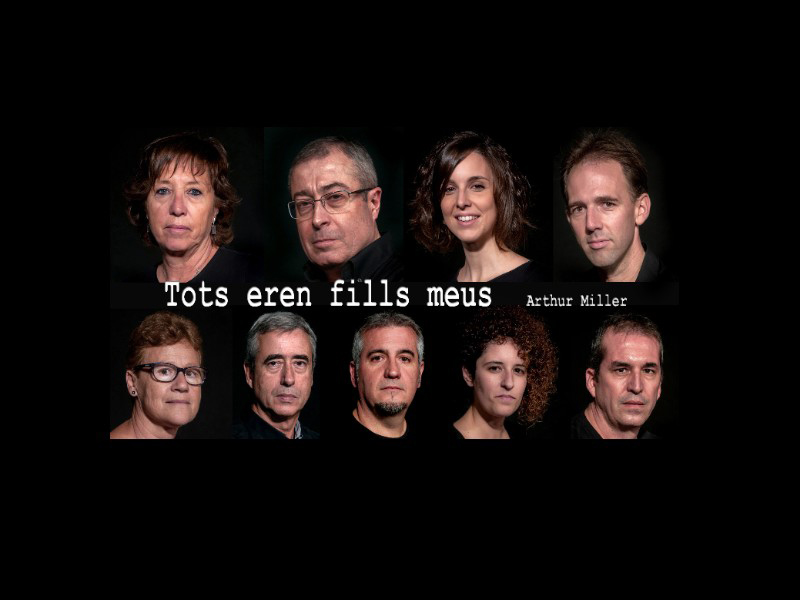 Cartell de l'obra 'Tots eren fills meus', l'espectacle que Gespa prepara pel desembre.