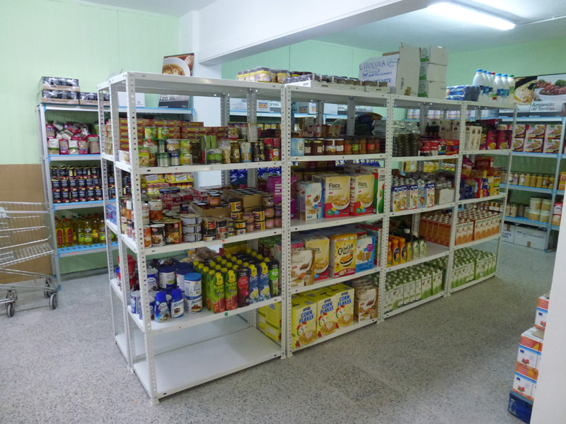 Seu de l'Espai de Distribució d'Aliments, al barri de Mas Guàrdies.