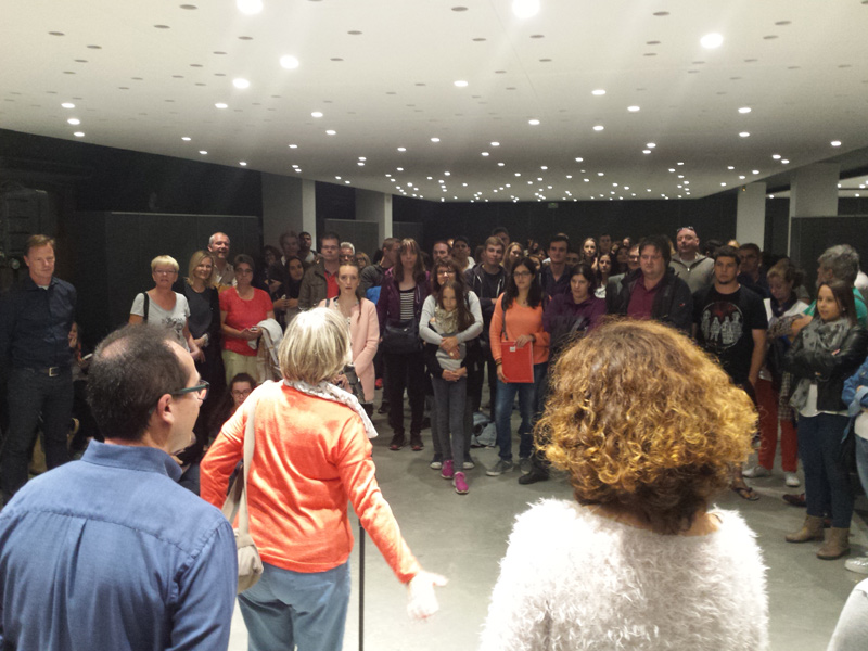 Un moment de la recepció a la delegació de Rheda, que es va fer dilluns. (Foto: Ajuntament de Palamós).