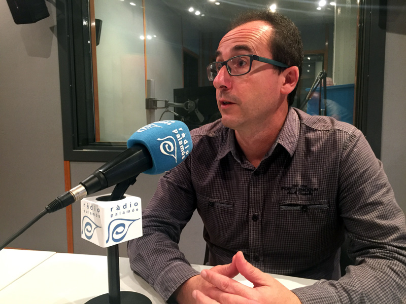 L'alcalde Lluís Puig, entrevistat avui a Ràdio Palamós.