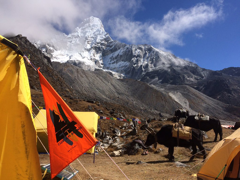 El camp base de l'Ama Dablam. (Foto: Club Alpí Palamós).