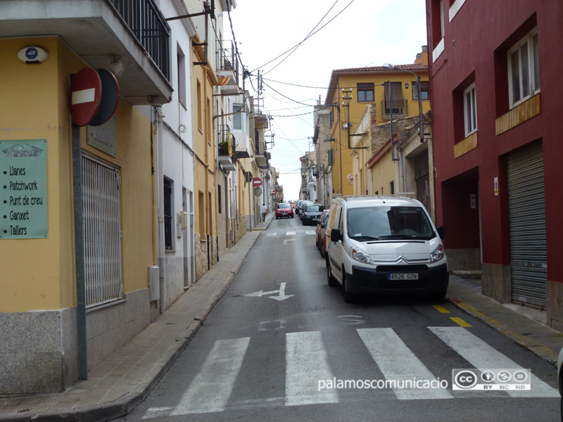 El tram baix del carrer de Josep Fàbrega i Pou.