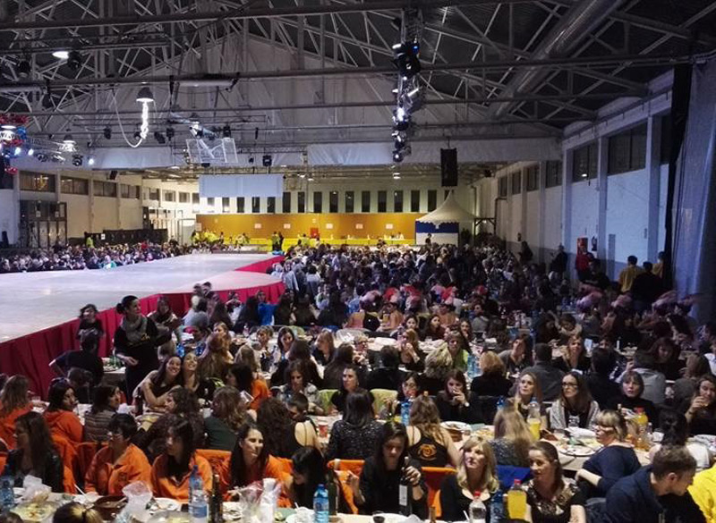 Sopar de presentació del Rei i la Reina, un dels actes destacats del Carnaval de Palamós.