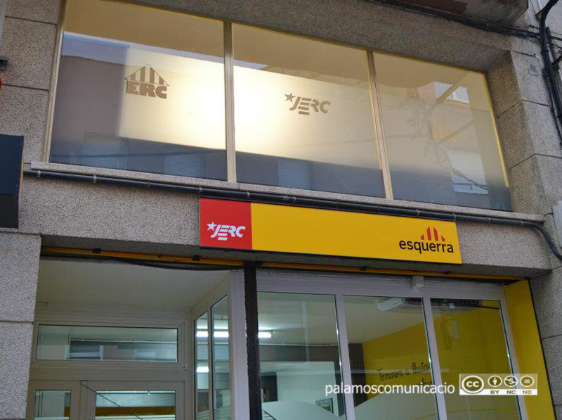ERC fa la presentació del pressupost al seu local del carrer de Josep Joan.