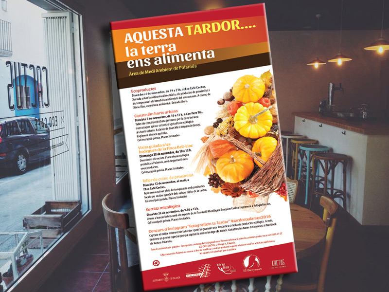 La primera activitat mediambiental de tardor es fa aquesta tarda a l'Eco Cafè Cactus de Palamós.