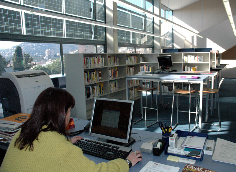 La biblioteca Pere Caner de Calonge.