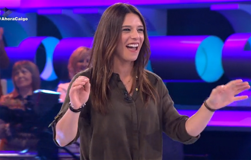 Cristina Mullor, durant un instant del programa 'Ahora caigo'.