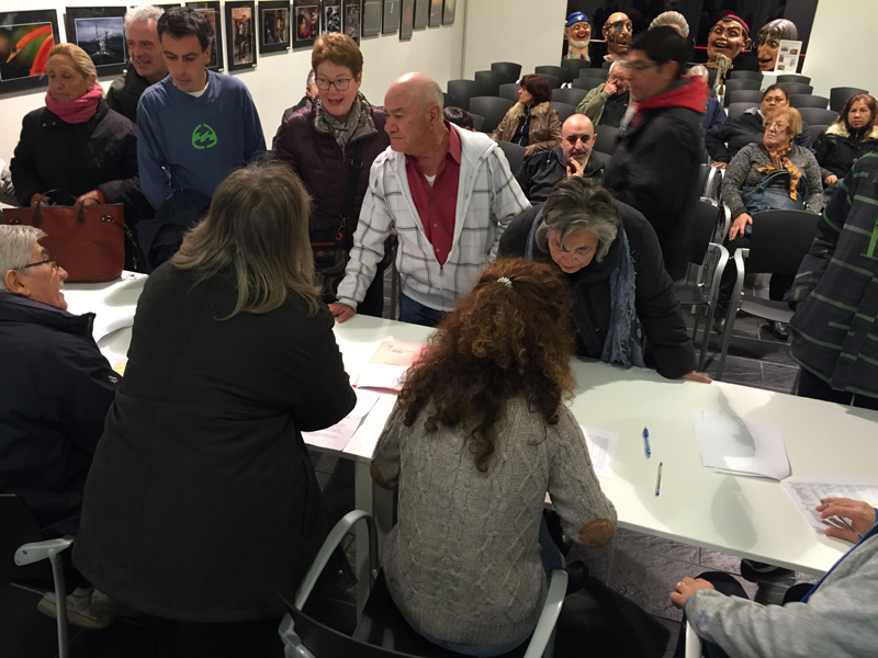 Reunió de voluntaris del Recapte de l'any passat. (Foto: Ajuntament de Palamós).