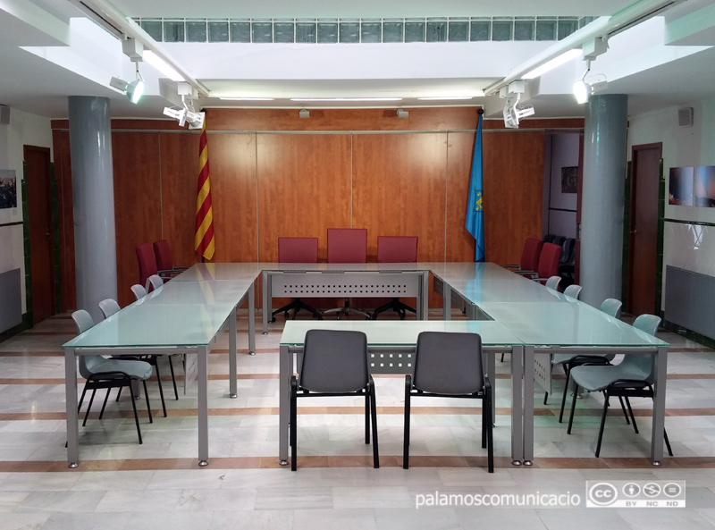 Sala on habitualment se celebren els Plens de l'Ajuntament.