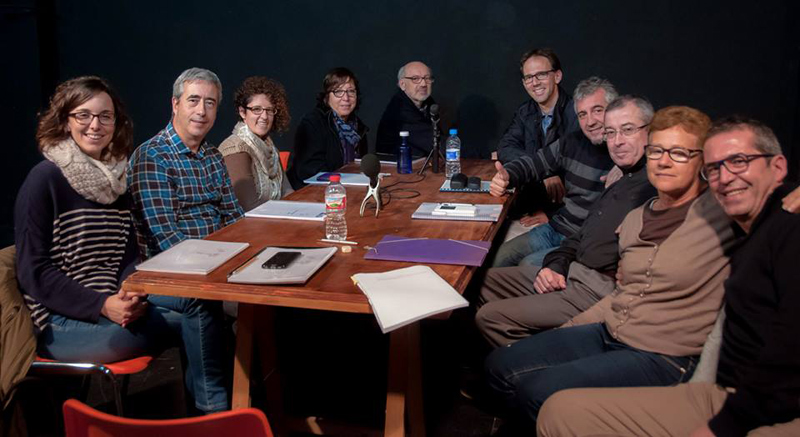 Equip de l'obra 'Tots eren fills meus'. (Foto: Gespa Teatre).