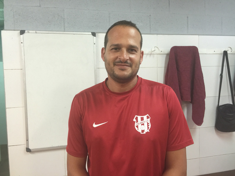 Joan Mármol, entrenador del Palamós CF. (Foto: Ramon Ribas).
