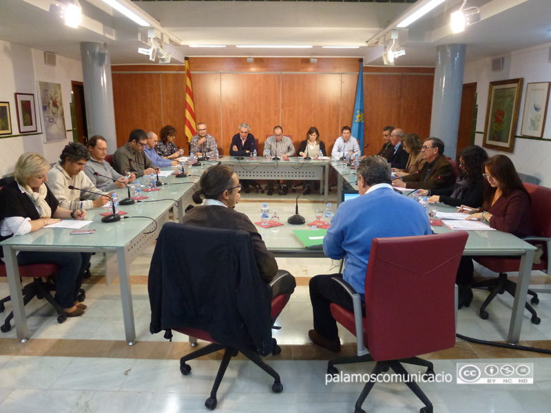Ple de l'Ajuntament de Palamós del mes de desembre celebrat ahir.