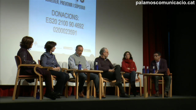 Els participants de l'acte ahir a La Gorga.