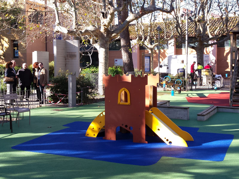 Imatge de les millores realitzades a la zona infantil del parc de Països Catalans. (Foto: Ajuntament de Palamós).
