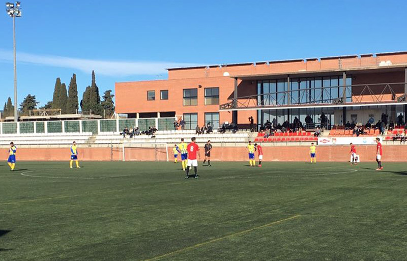 El Palamós ha disputat avui el primer partit de la segona volta fora de casa. (Foto: CF Pobla de Mafumet).