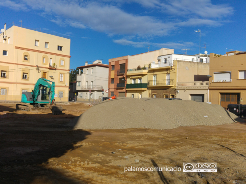 Obres a l'antic solar de l'Enher.