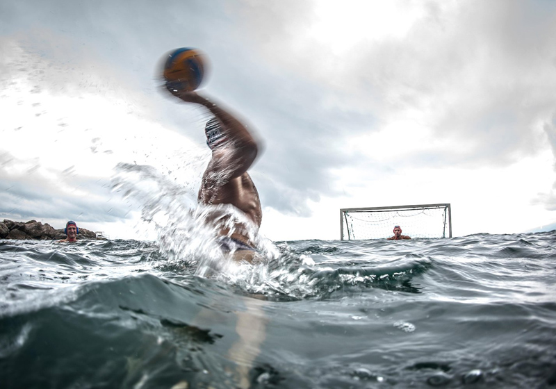 El Beach Polo és una adaptació reduïda del waterpolo clàssic i es juga en aigua de mar. (Foto: Ajuntament de Palamós).