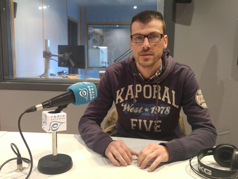 Xavi Casagran, protagonista avui de l'espai de Ràdio Palamós 'Taula Esportiva'.
