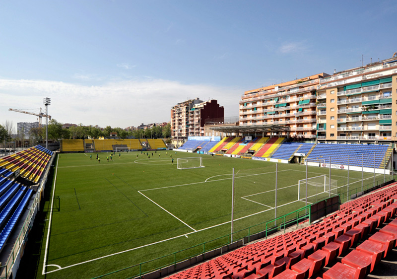 El Narcís Sala, estadi del Sant Andreu, necessita una reparació a la coberta. (Foto: UE Sant Andreu).