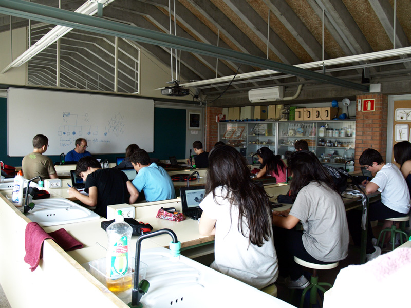 Aula de l'IES Palamós.