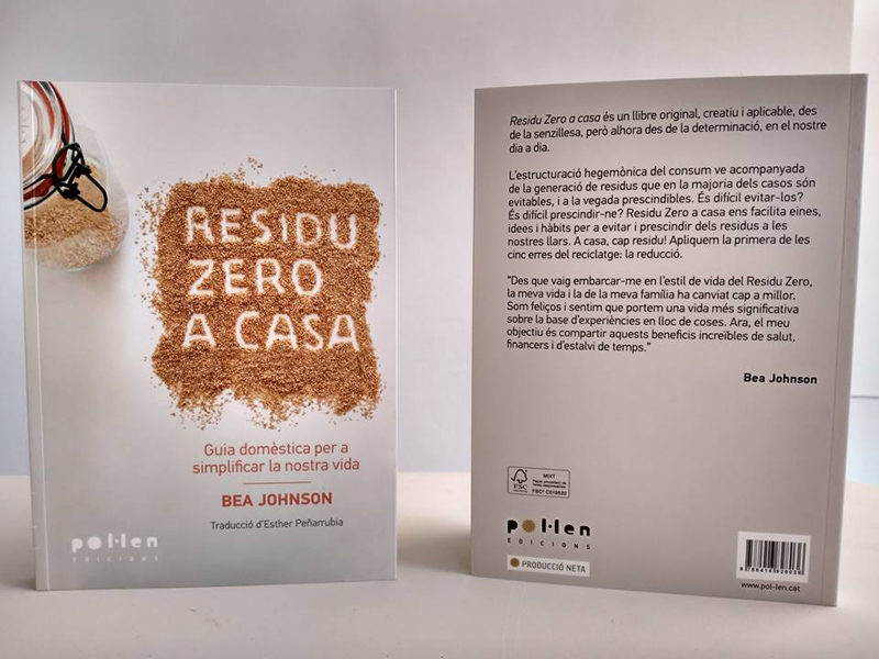 L'Àrea de Medi Ambient sorteja un exemplar del llibre 'Residu zero a casa'. (Foto: Àrea de Medi Ambient).