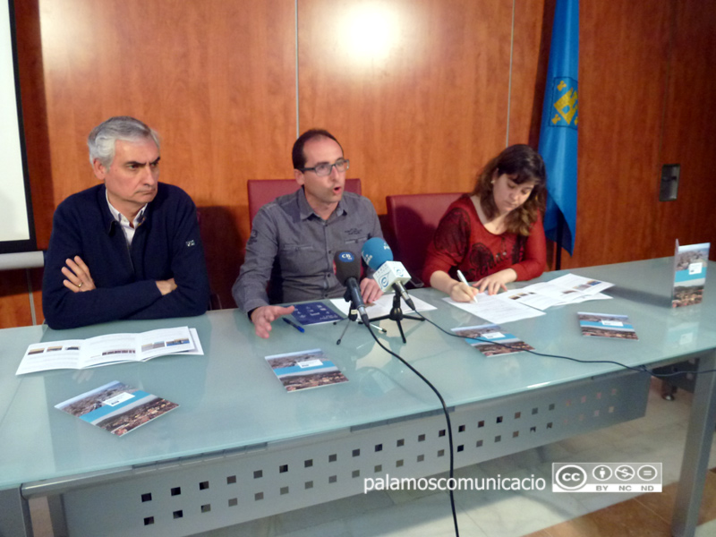 La roda de premsa en què s'ha presentat, avui, el procés participatiu.