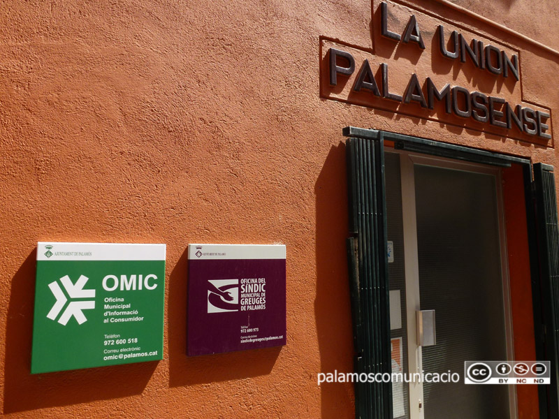 Oficina del Síndic a Palamós, al carrer de Mauri i Vilar.