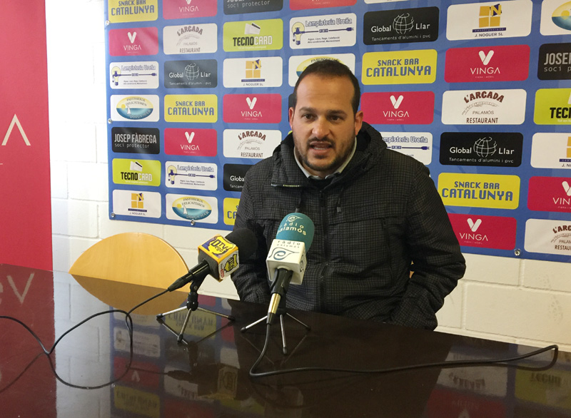 Joan Mármol, entrenador del Palamós CF. 