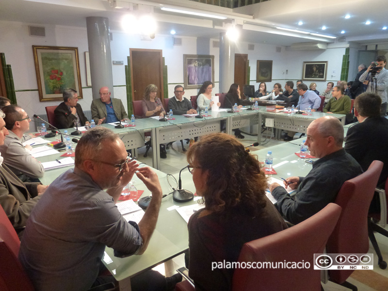 Ple de l'Ajuntament de Palamós celebrat dimarts.