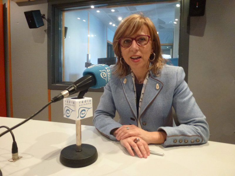 La portaveu del grup socialista, Teresa Ferrés, a Ràdio Palamós.