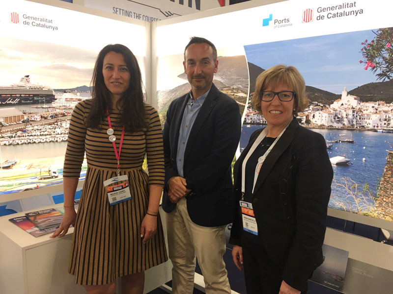 Costa Brava Cruise Ports es va promocionar la setmana passada a la fira Seatrade, als EUA. (Foto: Ports de la Generalitat).