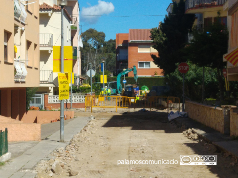 Obres al sector del Palmar, aquest matí.