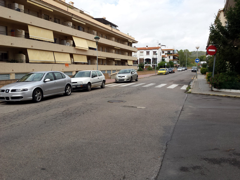 El carrer del Mar està afectat també per les obres de millora del Palmar. (Foto: Ajuntament de Palamós).