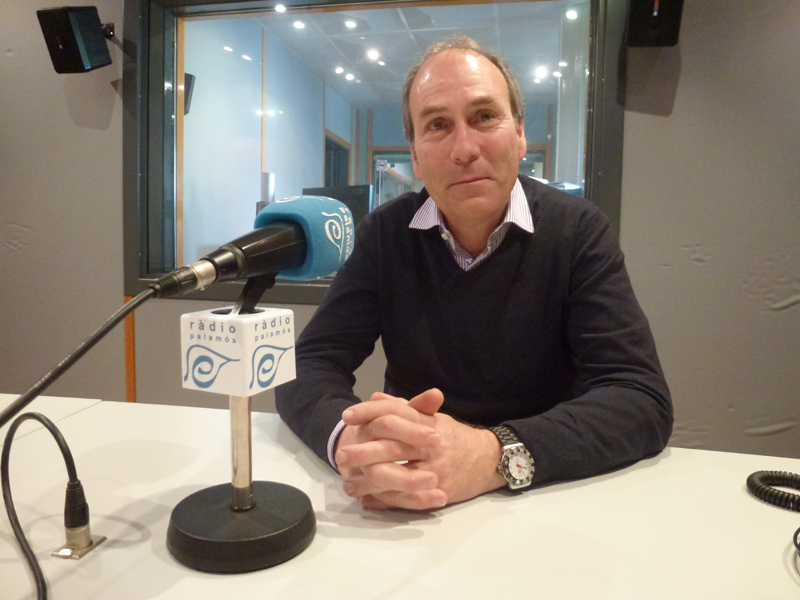 Xavier Ribera, president de la Cambra de Comerç de Palamó, avui a l'espai 'L'Entrevista'.