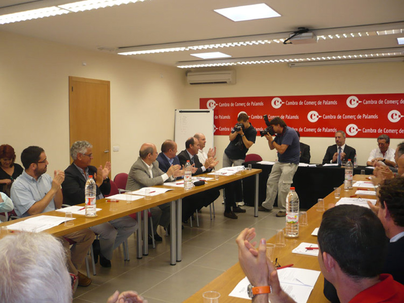 Ple de la Cambra de Comerç de Palamós en una imatge d'arxiu.