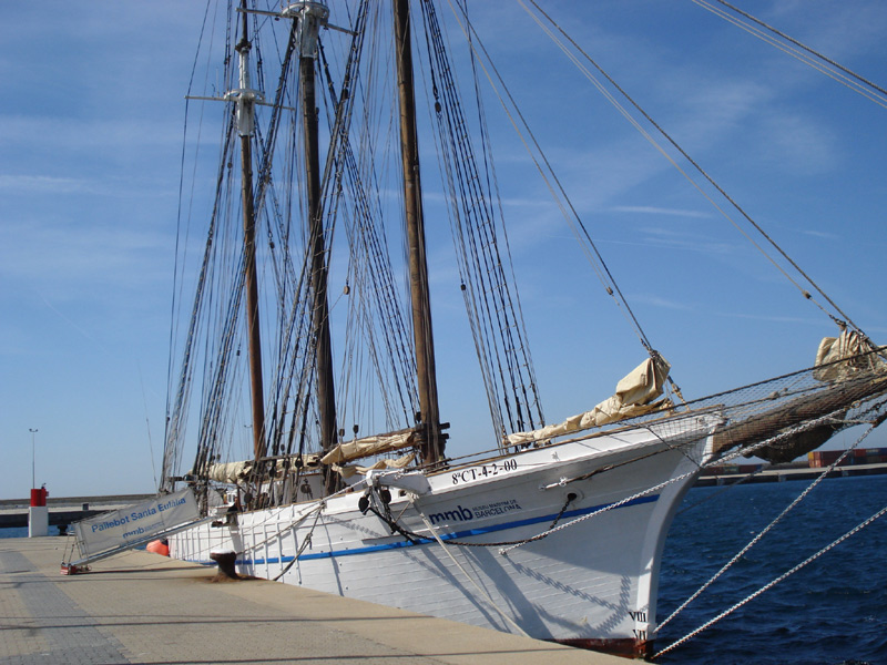 El Santa Eulàlia és un dels velers que participen a la regata ‘Catalunya al través’. (Foto: Ajuntament de Palamós).