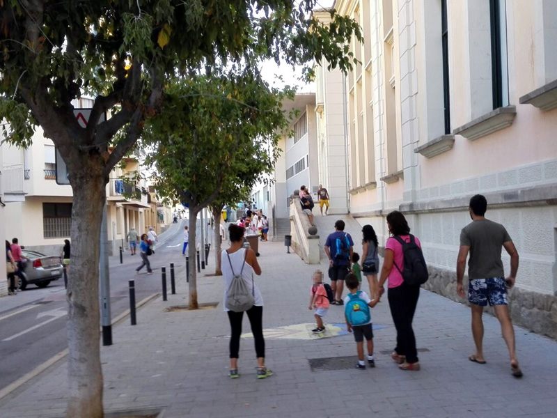 L'escola La Vila, un dels centres públics de Palamós. (Foto: B.M.)