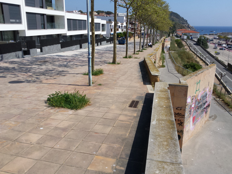 El passeig de les Pites, a la zona del Pedró. (Foto: Ajuntament de Palamós).