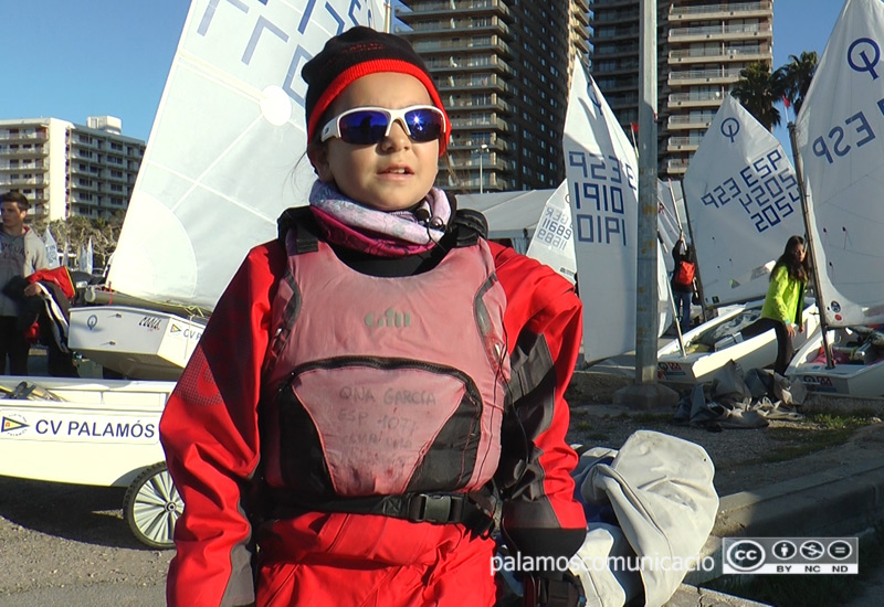 Ona Garcia, durant la Palamós Optimist Trophy de l'any passat.