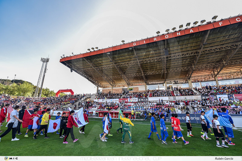 Cerimònia d'inauguració del MIC a l'Estadi de Montilivi, a Girona.