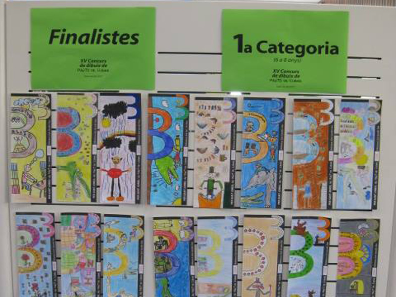 Avui es fa el lliurament de premis del quinzè Concurs de dibuix de punts de llibre, Sant Jordi 2017.