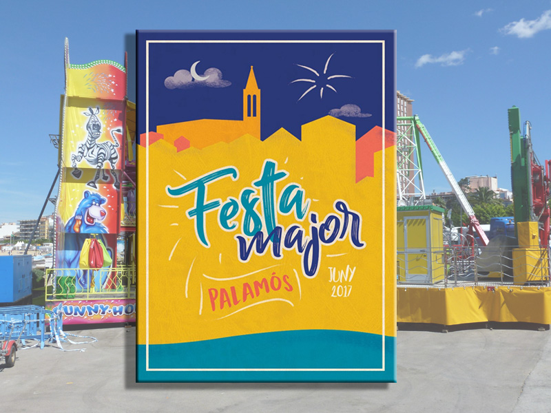 Cartell de la Festa Major de Palamós 2017, de la palamosina Lorena Clot.